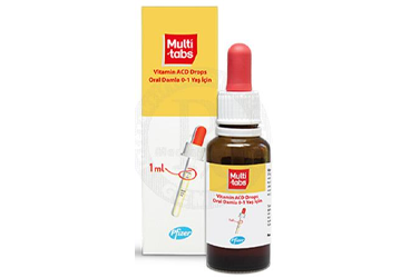 MULTI-TABS VITAMIN ACD DROPS 0-1 YAS ICIN ORAL DAMLA